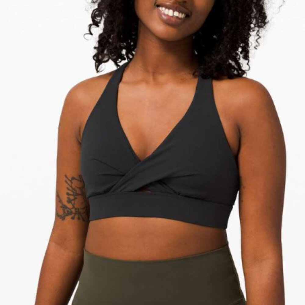 Lululemon Sweet Awakenings Sports Bra in Black - Size 8